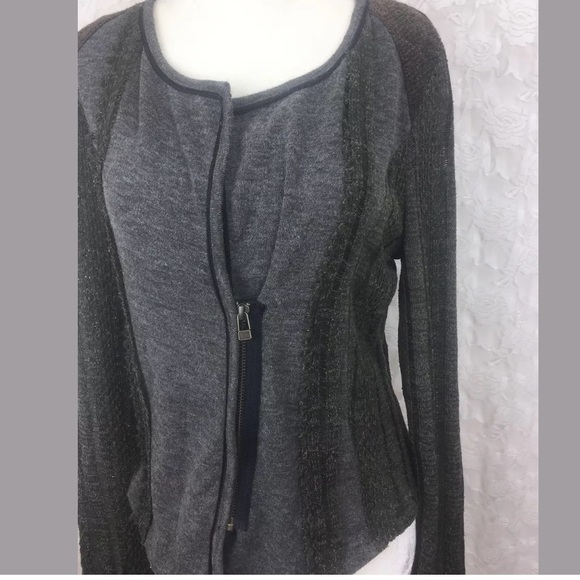 Miss Me Sweaters - Miss Me Zip Up Cardigan Sweater